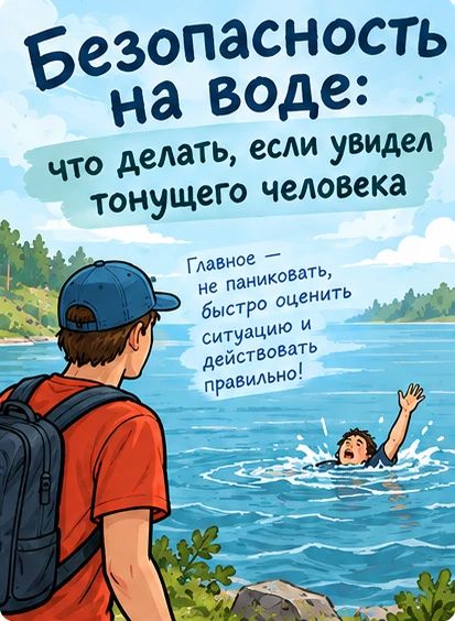 Увидел тонущего человека? Не проходи мимо — действуй!